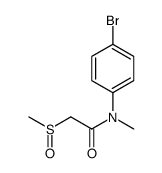 N-(4-bromophenyl)-N-methyl-2-methylsulfinylacetamide结构式