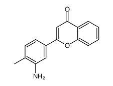 2-(3-amino-4-methylphenyl)chromen-4-one结构式