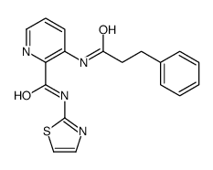 3-(3-phenylpropanoylamino)-N-(1,3-thiazol-2-yl)pyridine-2-carboxamide Structure