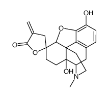 4,5-epoxy-3,6,14-trihydroxy-6-(2-carboxyallyl)-17-methylmorphinan gamma-lactone Structure