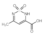 3-methyl-1,1-dioxo-2H-1,2,6-thiadiazine-5-carboxylic acid结构式