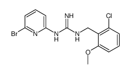 N-(6-bromopyridin-2-yl)-N'-(2-chloro-6-methoxybenzyl)guanidine结构式