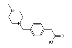 2-{4-[(4-methylpiperazin-1-yl)methyl]phenyl}acetic acid结构式