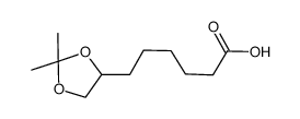 6-(2,2-dimethyl-[1,3]dioxolan-4-yl)-hexanoic acid结构式