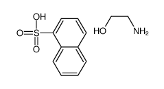 naphthalene-1-sulphonic acid, compound with 2-aminoethanol (1:1)结构式