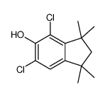 4,6-dichloro-1,1,3,3-tetramethyl-2H-inden-5-ol Structure