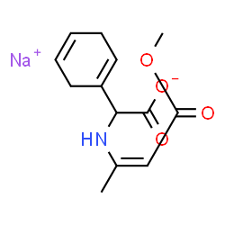 sodium (Z)-alpha-[(3-methoxy-1-methyl-3-oxo-1-propenyl)amino]cyclohexa-1,4-diene-1-acetate picture