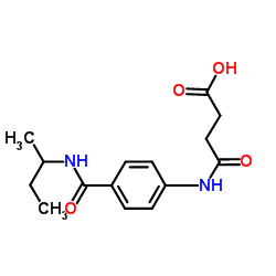 4-{[4-(sec-Butylcarbamoyl)phenyl]amino}-4-oxobutanoic acid结构式