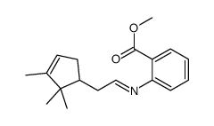 methyl 2-[[2-(2,2,3-trimethyl-3-cyclopenten-1-yl)ethylidene]amino]benzoate Structure