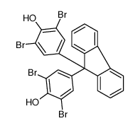 9,9-BIS(3',5'-DIBROMO-4'-HYDROXYPHENYL)FLUORENE结构式