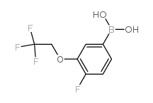 (4-氟-3-(2,2,2-三氟乙氧基)苯基)硼酸结构式