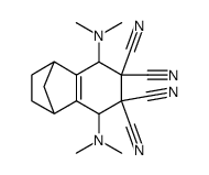 5,8-Bis-dimethylamino-1,2,3,4,5,8-hexahydro-1,4-methano-naphthalene-6,6,7,7-tetracarbonitrile Structure