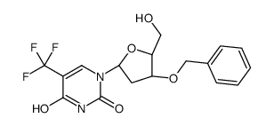 3'-O-benzyl-2'-deoxy-5-trifluoromethyluridine结构式