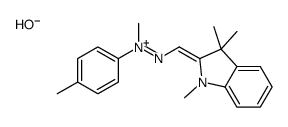 1,3,3-trimethyl-2-[[methyl(p-tolyl)hydrazono]methyl]-3H-indolium hydroxide Structure