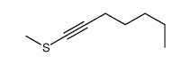 1-methylsulfanylhept-1-yne结构式
