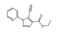 ETHYL5-CYANO-1-(PYRIDIN-2-YL)-1H-PYRAZOLE-4-CARBOXYLATE Structure