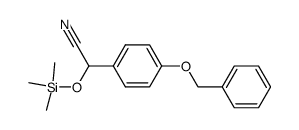 (4-benzyloxy-phenyl)-trimethylsilanyloxy-acetonitrile Structure