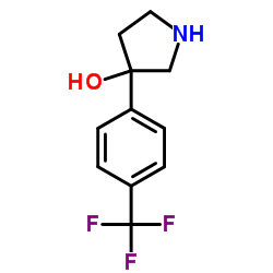 3-[4-(Trifluoromethyl)phenyl]-3-pyrrolidinol结构式