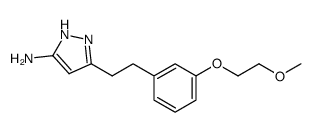 5-[2-[3-(2-methoxyethoxy)phenyl]ethyl]-2H-pyrazol-3-amine结构式