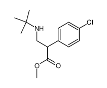 methyl 3-(tert-butylamino)-2-(4-chlorophenyl)propanoate结构式