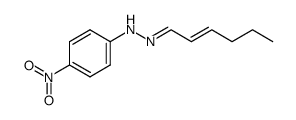 hex-2-enal-(4-nitro-phenylhydrazone) Structure