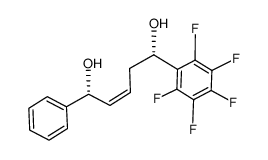 (1R,5S,Z)-5-(perfluorophenyl)-1-phenylpent-2-ene-1,5-diol Structure