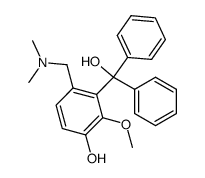 6-<(dimethylamino)methyl>-3-hydroxy-2-methoxy-α,α-diphenylbenzyl alcohol Structure