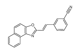 3-(2-naphtho[1,2-d]oxazol-2-yl-vinyl)-benzonitrile结构式