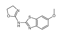 N-(6-methoxy-1,3-benzothiazol-2-yl)-4,5-dihydro-1,3-oxazol-2-amine结构式