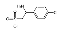 2-amino-2-(4-chlorophenyl)ethanesulfonic acid结构式