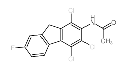 Acetamide,N-(1,3,4-trichloro-7-fluoro-9H-fluoren-2-yl)- structure