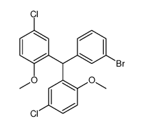 2-((3-BROMOPHENYL)(5-CHLORO-2-METHOXYPHENYL)METHYL)-4-CHLORO-1-METHOXYBENZENE structure