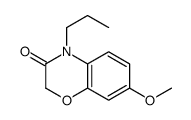 7-methoxy-4-propyl-1,4-benzoxazin-3-one结构式