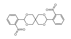 3,9-bis-(2-nitro-phenyl)-2,4,8,10-tetraoxa-spiro[5.5]undecane结构式