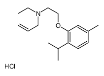 1-[2-(5-methyl-2-propan-2-ylphenoxy)ethyl]-3,6-dihydro-2H-pyridine,hydrochloride Structure