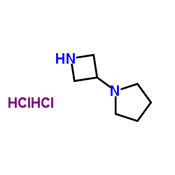 1-(3-Azetidinyl)pyrrolidine dihydrochloride Structure