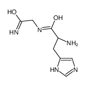 Glycinamide,L-histidyl- (9CI) structure