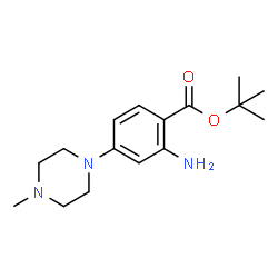 tert-butyl 2-amino-4-(4-methylpiperazin-1-yl)benzoate structure
