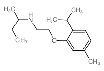 N-[2-(2-Isopropyl-5-methylphenoxy)ethyl]-2-butanamine Structure