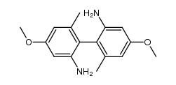 2,2'-Diamino-4,4'-dimethoxy-6,6'-dimethyl-biphenyl结构式