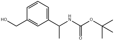 tert-Butyl (1-(3-(hydroxymethyl)phenyl)ethyl)carbamate Structure