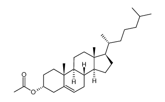 5-CHOLESTEN-3-ALPHA-OL ACETATE结构式