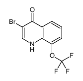 3-bromo-8-(trifluoromethoxy)-1H-quinolin-4-one结构式
