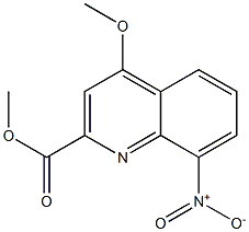 4-Methoxy-8-nitro-quinoline-2-carboxylic acid methyl ester Structure