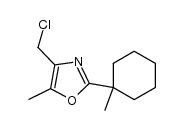 4-chloromethyl-2-(1-methylcyclohexyl)-5-methyloxazole Structure