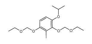 1,3-bis(ethoxymethoxy)-2-methyl-4-isopropoxybenzene Structure