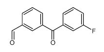 3-(3-fluorobenzoyl)benzaldehyde Structure
