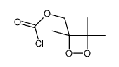 (3,4,4-trimethyldioxetan-3-yl)methyl carbonochloridate Structure