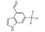 6-(trifluoromethyl)-1H-indole-4-carbaldehyde结构式