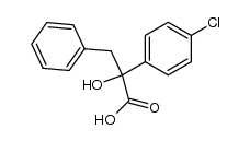 2-(4-chloro-phenyl)-2-hydroxy-3-phenyl-propionic acid结构式